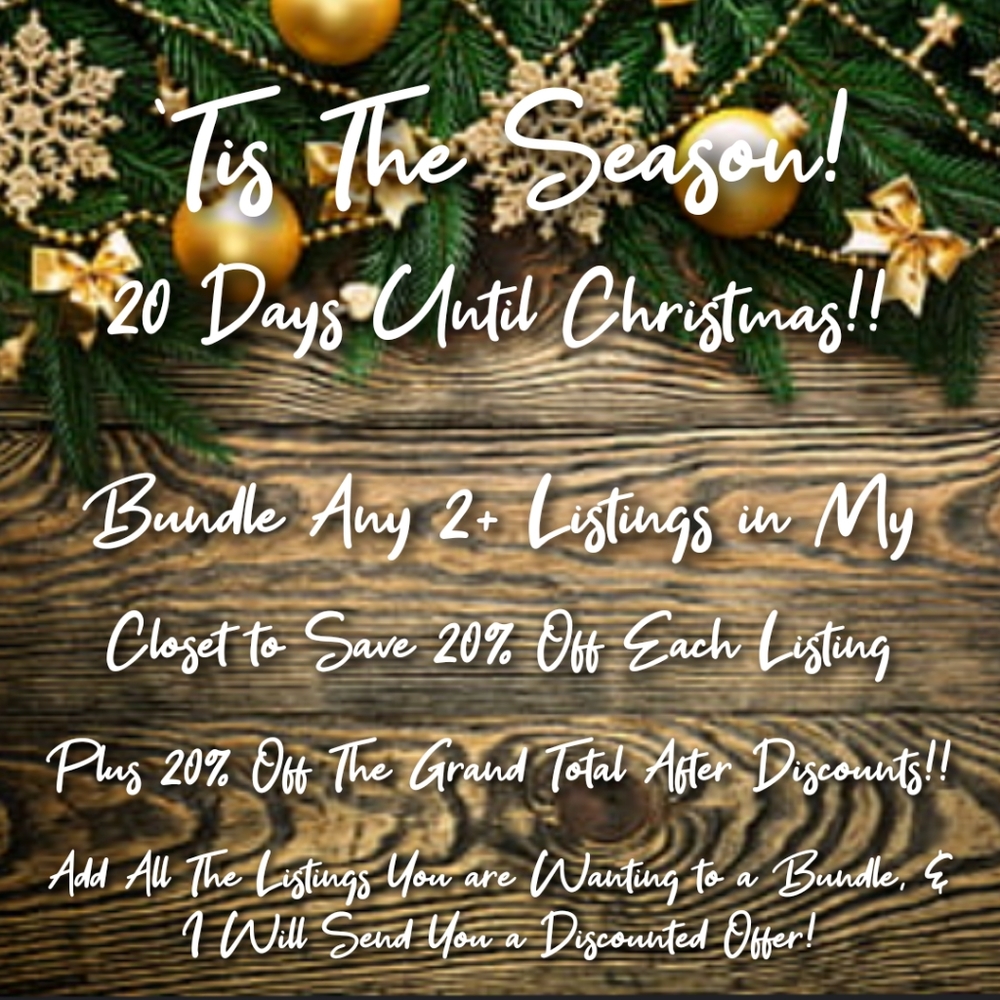 Save 20% Off Each Listing + an Additional 20% - 20 Days Until Christmas!!